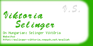 viktoria selinger business card